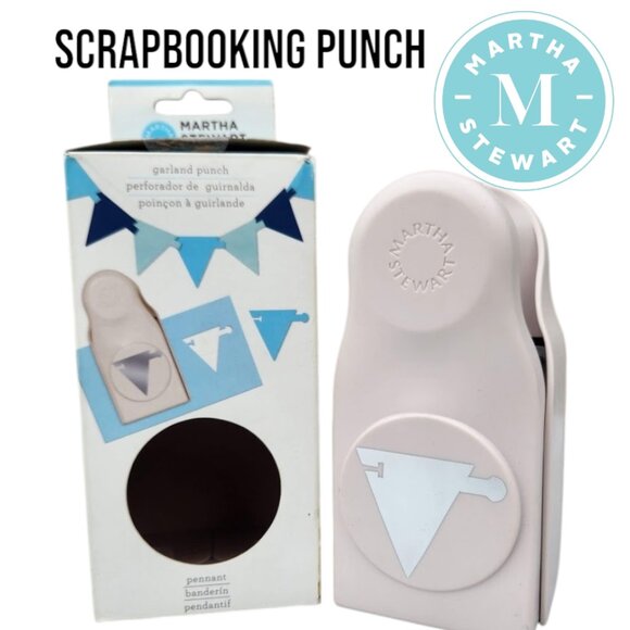 Martha Stewart pennant GARLAND Paper Punch Scrapbooking Card Making bunting Scra - Picture 1 of 12